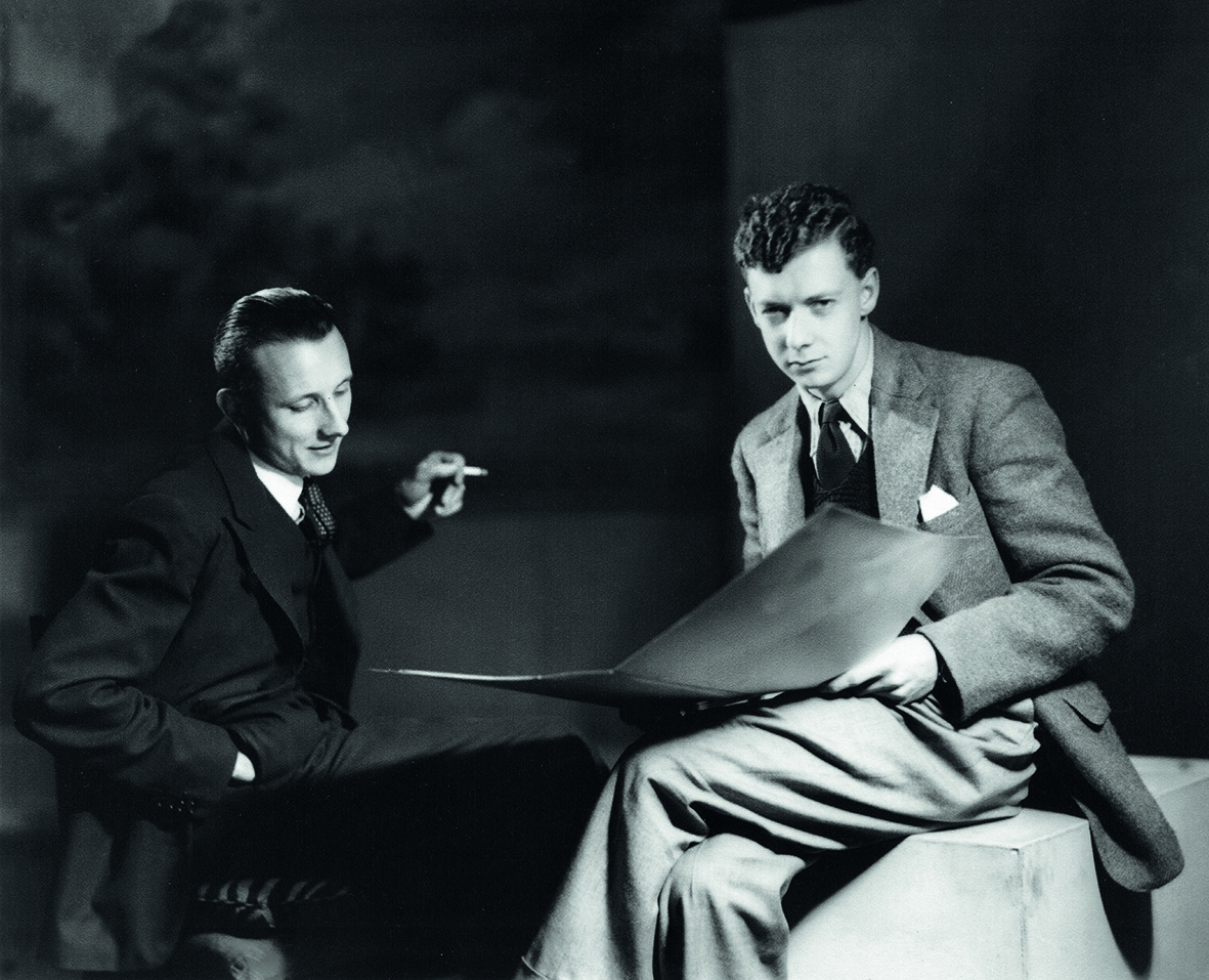 Lennox Berkeley and Benjamin Britten, together at the Old Mill, Snape, in 1938 (Photo Howard Coster).