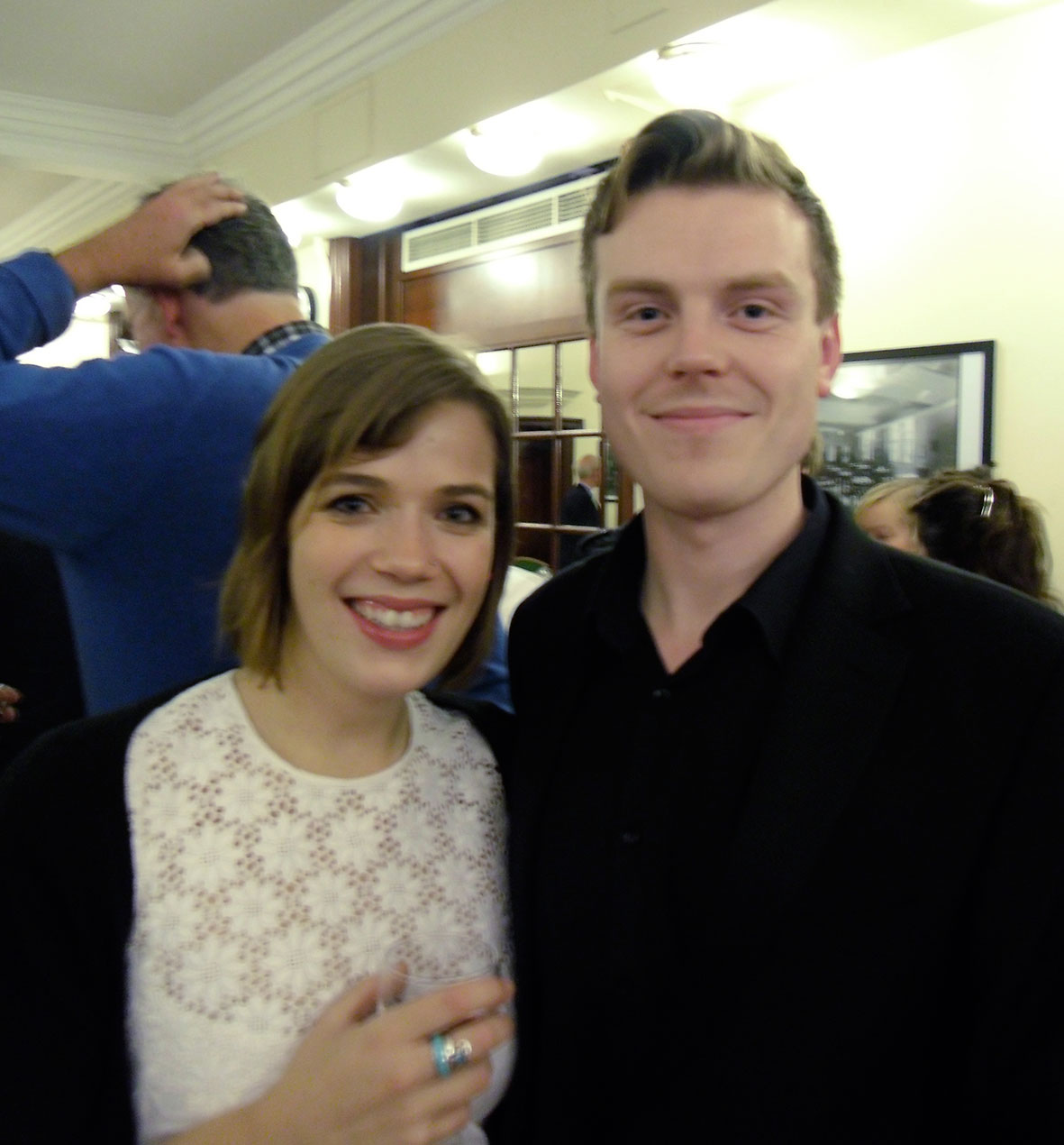 Hannah Shoukry, R.A.M. Concerts Administrator, with Tenor Rupert Charlesworth