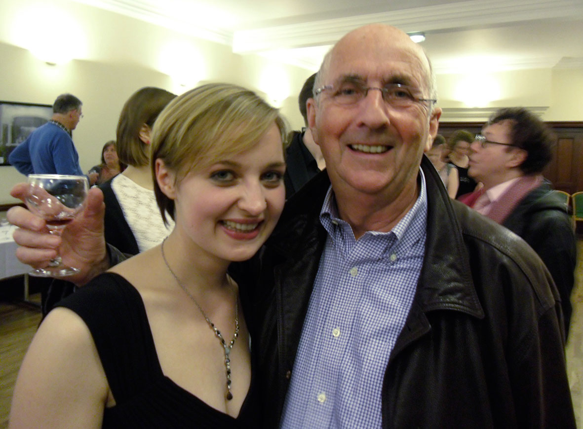 Mezzo-soprano Katie Bray with LBS Treasurer Christopher Gorman