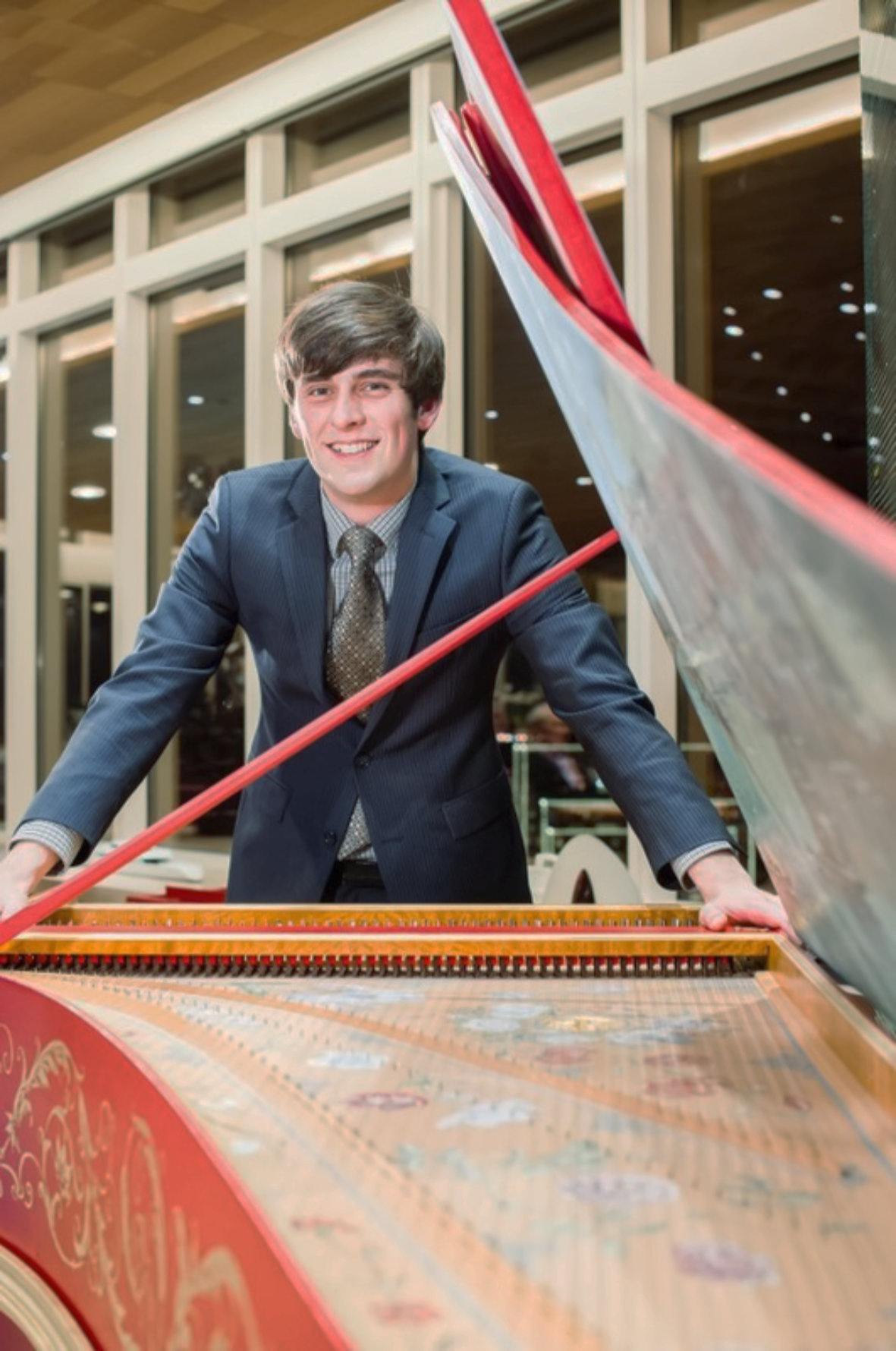 Christopher D. Lewis with Zuckermann Flemish Double Harpsichord (Drew Kelly Photography)