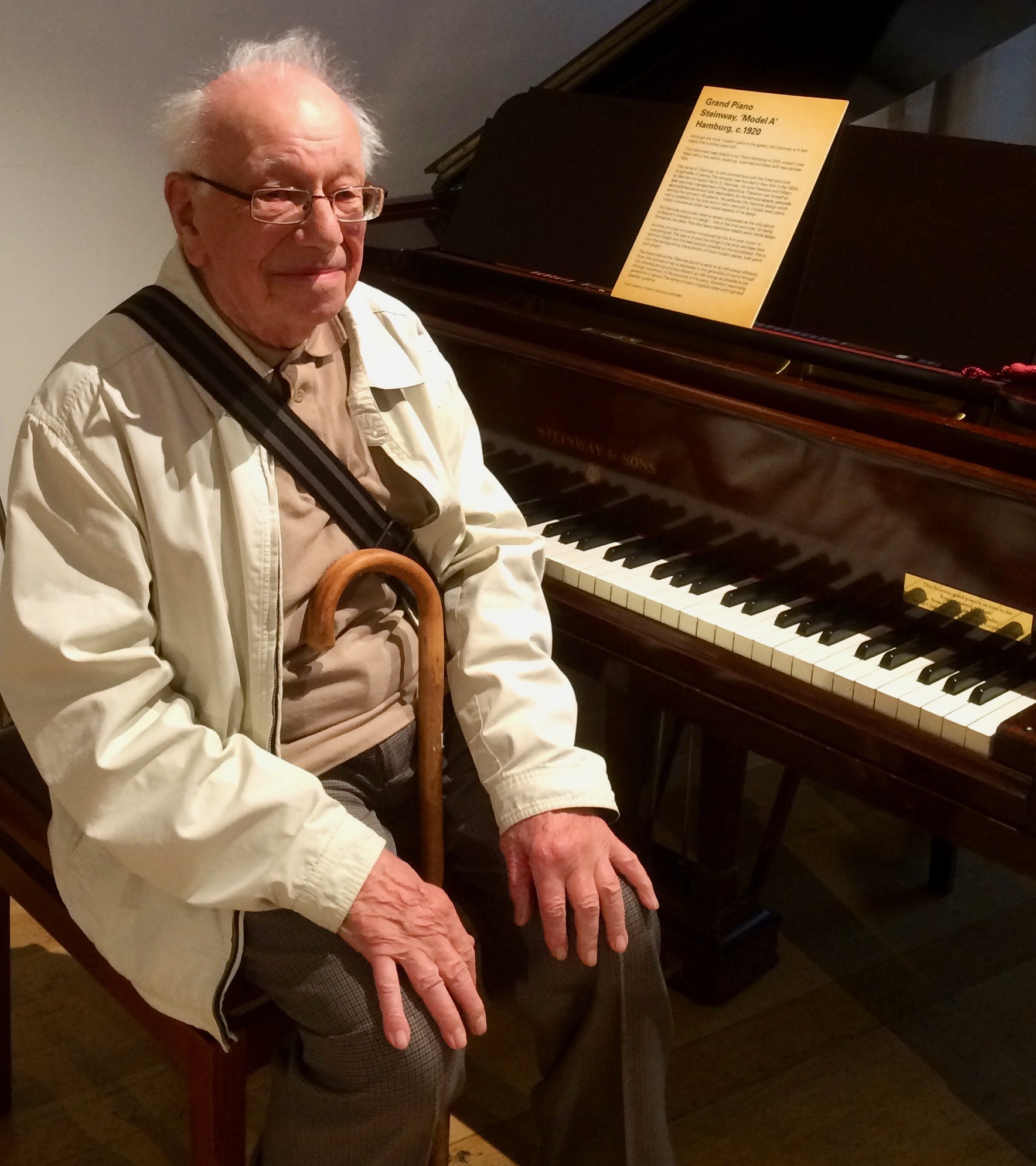 The late Michael Elliott at the Royal Academy of Music, 9 May 2016 (photo by his daughter Helen McCann).