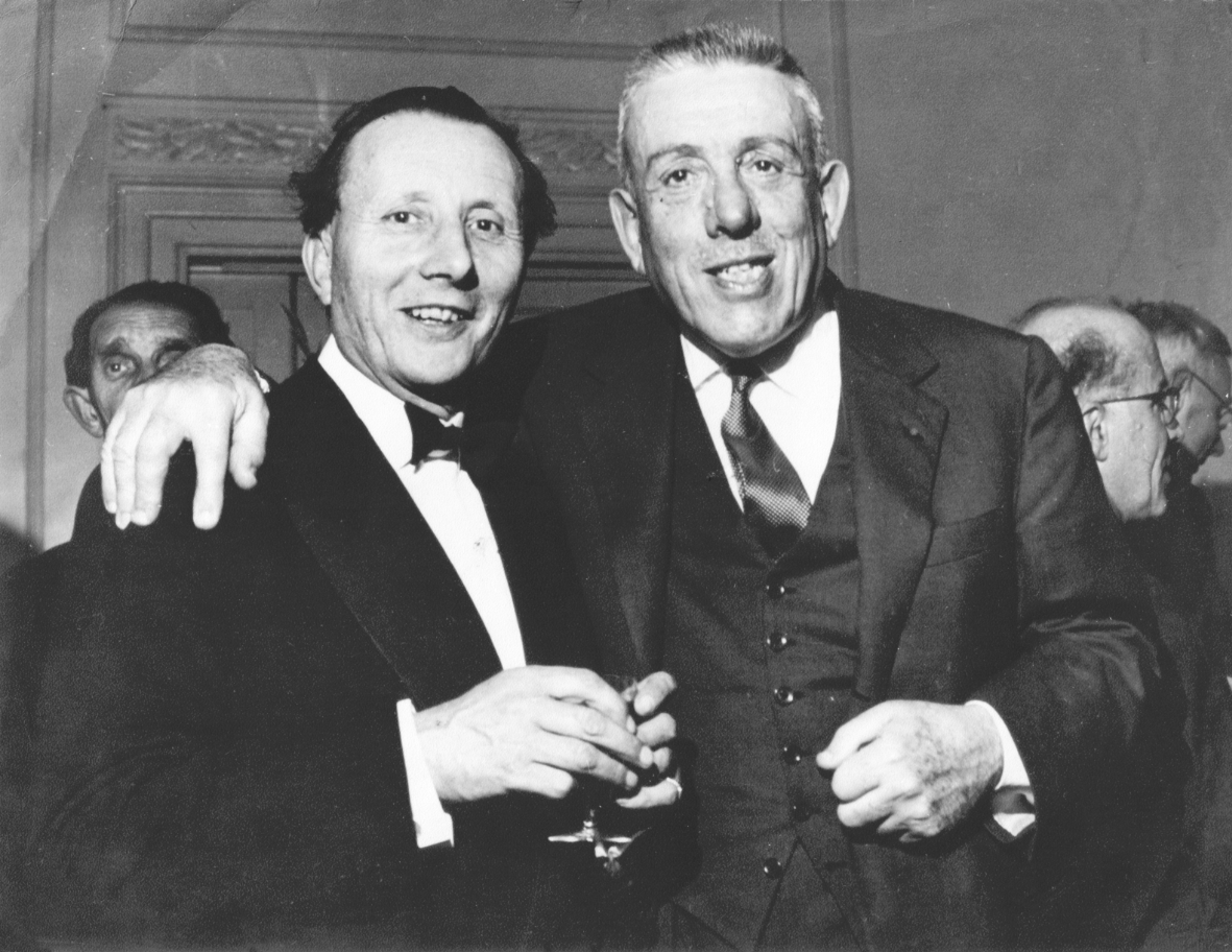 Lennox Berkeley and Francis Poulenc, London, c. 1960 (Photo Dezo Hoffmann Ltd).