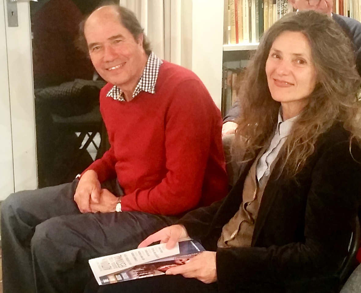 Michael and Elizabeth Berkeley at the Red House concert (Photo Rupert Robertson).