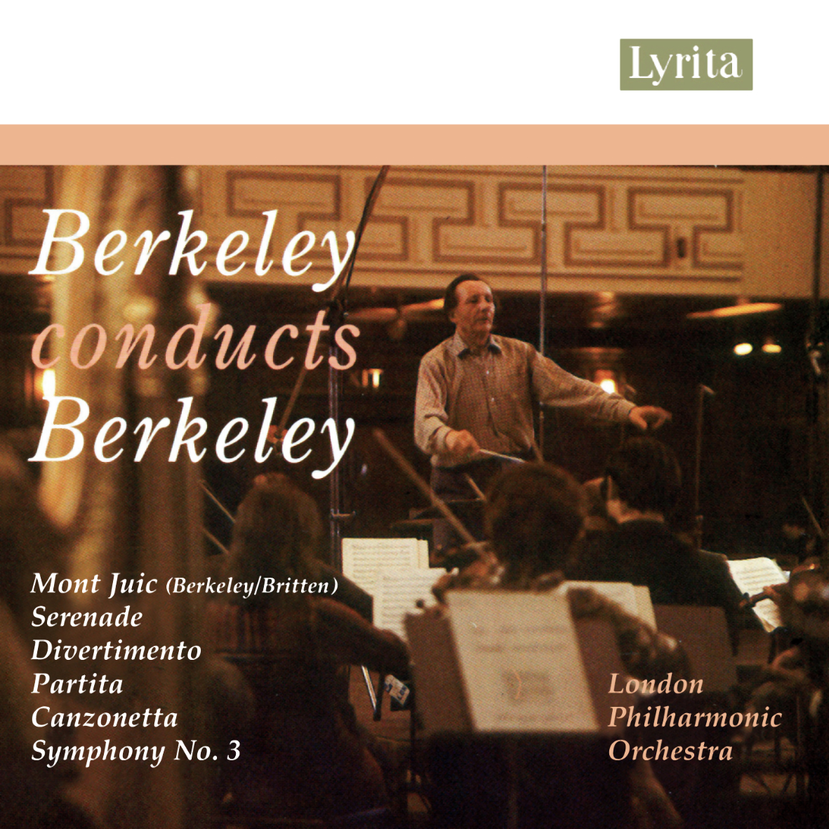 Lennox Berkeley conducting the LPO (Cover of the Lyrita recording SRCD226).