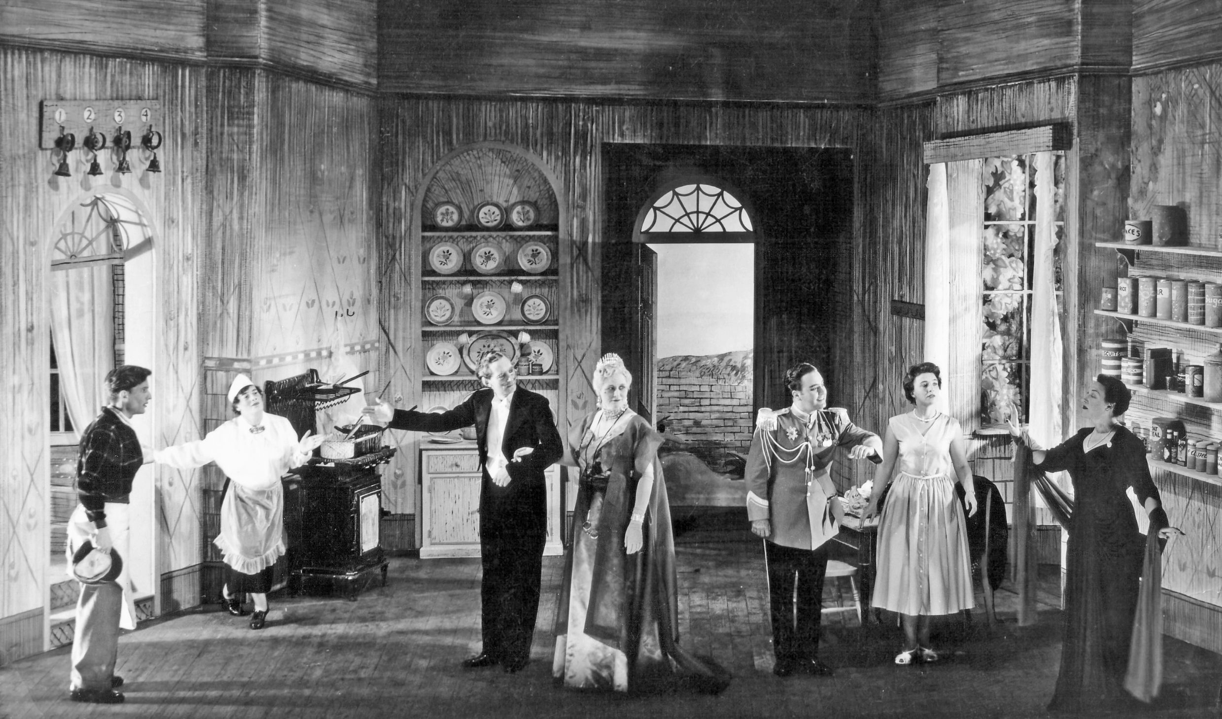 First production of A Dinner Engagement, Aldeburgh, 1954 (Photo Denis de Marney, Lennox Berkeley Estate)