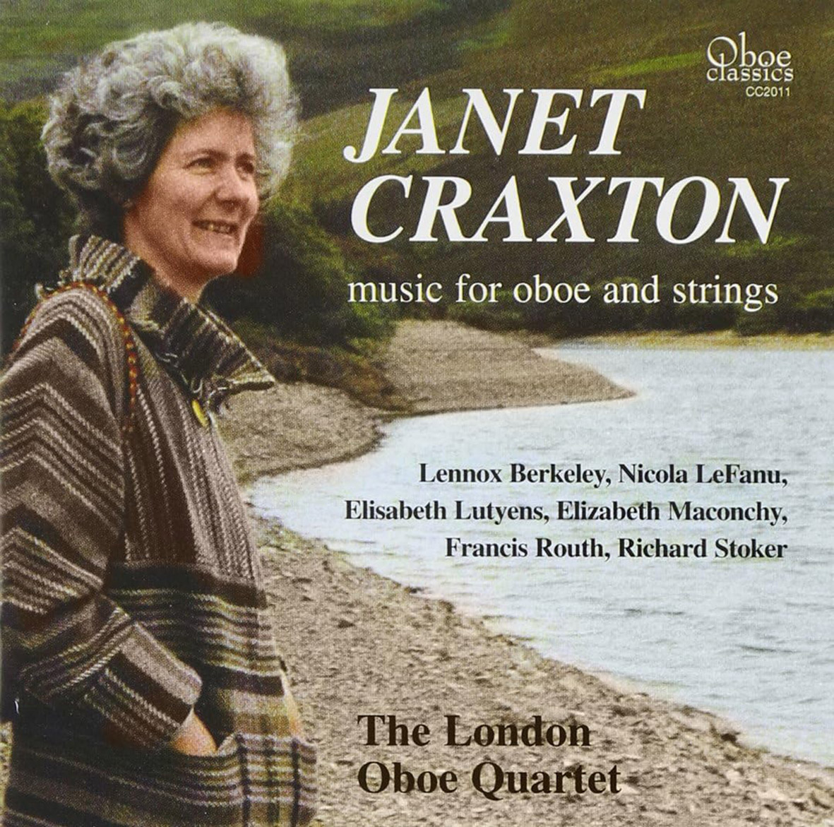 'Janet Craxton: music for oboe and strings' CD cover.  Performed by The London Oboe Quartet