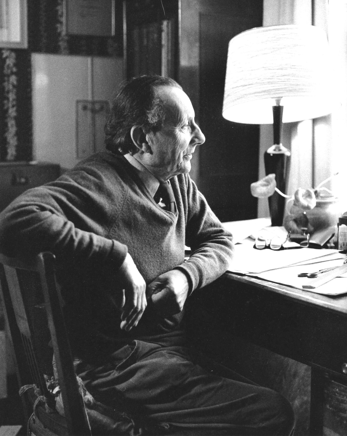 Sir Lennox Berkeley, at home in Warwick Avenue, in 1979, the year of his visit to Paris (Photograph by Clive Barda)