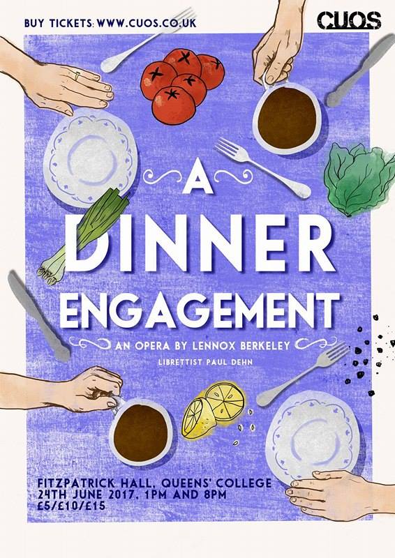 Dinner Engagement Cambridge University Opera Society poster