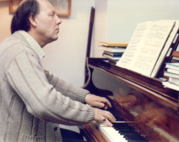 William Wynne Willson at the piano