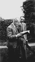 Lennox Berkeley with Maurice Ravel in London, 1928.  Photo by Charles Harding by kind permission of The Pierpont Morgan Library, New York