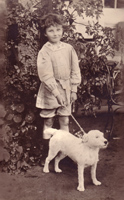 Lennox Berkeley with Tip at Boars Hill, Oxford, 1912